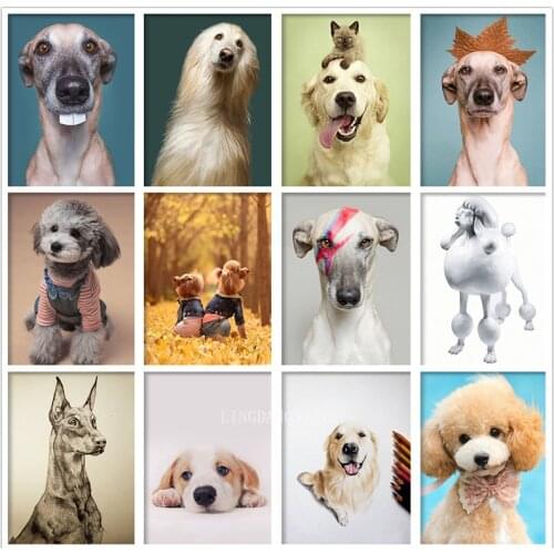 5d Diamond Painting Dog German Shepherd Poodle Diamond Mosaic Animal Afghan Hound Dachshund Embroidery Cross Stitch Home Decor