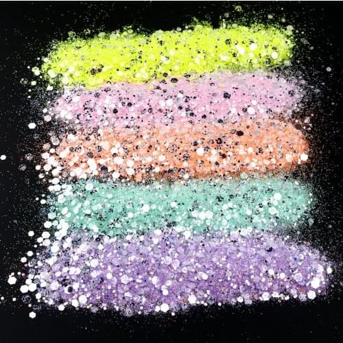 10ml/50g Nail Mermaid Glitter Flakes Sparkly 3D Hexagon Sequins Spangles Polish Manicure Nails Art Decorations Resin Jewelry DIY