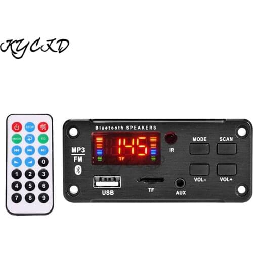 Bluetooth 5.0 MP3 Receiver Decoder Module Car Kit MP3 Player Colorful Screen FM Radio TF USB 3.5mm AUX Audio For Speaker