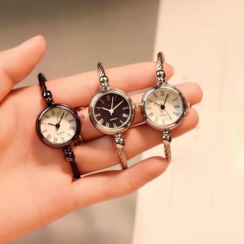 Ulzzang Brand Vintage Women Watch Fashion Luxury Open Type Bracelet Wristwatch Elegant Female Quartz Watch Clock Reloj Mujer