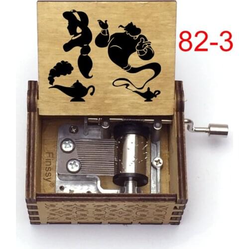 Wooden anime figure color print handed Music Box gift Birthday Valentines day family childrens custom made special gifts