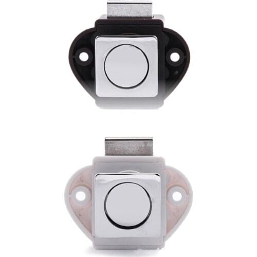 Diameter 20mm Push Button Cabinet Latch Multipurpose Push Button Lock Cabinet Drawer Latch Car RV Boat Hardware Lock