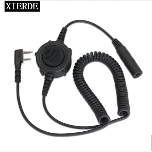 Two Way Radio Big PTT Cable Plug for Walkie Talkie for K-2in Type