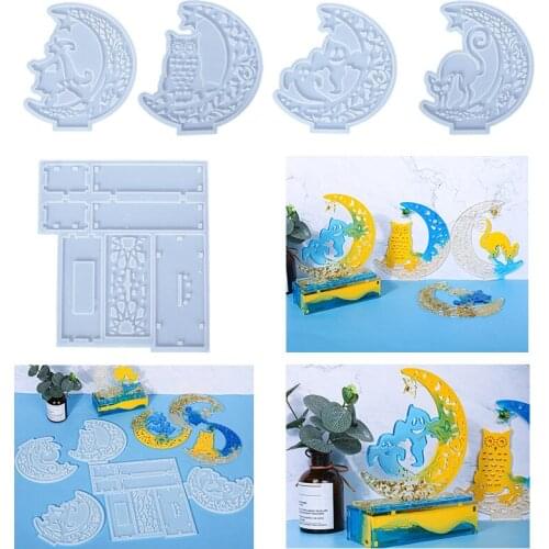 Epoxy mold Halloween resin decoration ghost silicone mold hot sale candle handmade soap diy jewelry