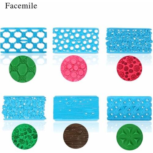 Facemile DIY 1PCS Cake Chocolate Mold Plastic Printing Biscuits Cookies Cutter Embosser Fondant Gum Paste Cake Decoration Tool