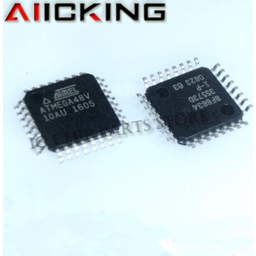 ATMEGA48V-10AU 10pcs/lot ATMEGA48V ATMEGA48V-10AU TQFP-32 New orignal in stock