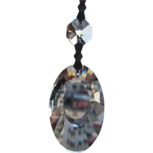 Garland 10 Transparent Chandelier gorgeous 33% Full Crystal Healing Pendulum Lamp Prisms Hanging Pendants Rainbows 3.7'' M02023