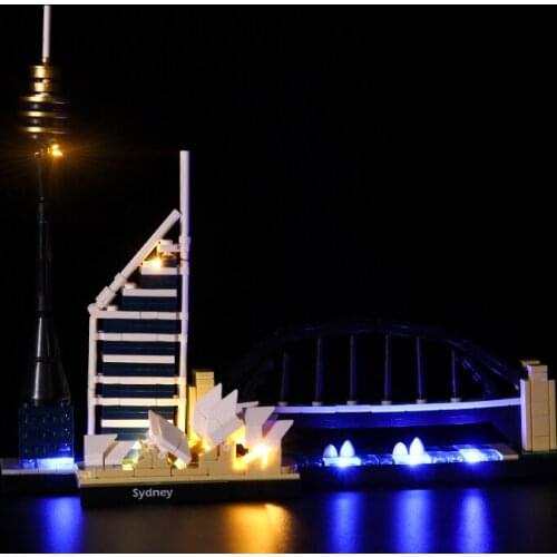 LED Lighting Kit for 21032 Architecture Building Sydney (Only LED Light, No Block Kit)