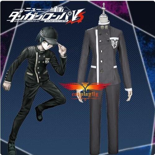 Anime Danganronpa V3: Killing Harmony Saihara Shuichi Cosplay Costume Adult Men Outfits XS-XL Uniform Jacket Pants Hat Haloween