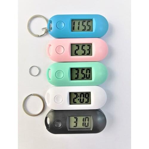 Mini Portable Silent Luminous Electronic Clock ABS Digital Student Study Clock Library Pocket Watch Green Backlight LCD Display