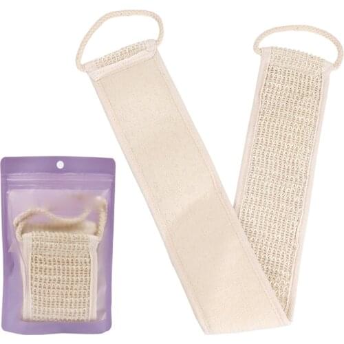 27RC Multifunctional Soft Cotton Linen Body Cleaning Back Scrubber Bathroom Tool