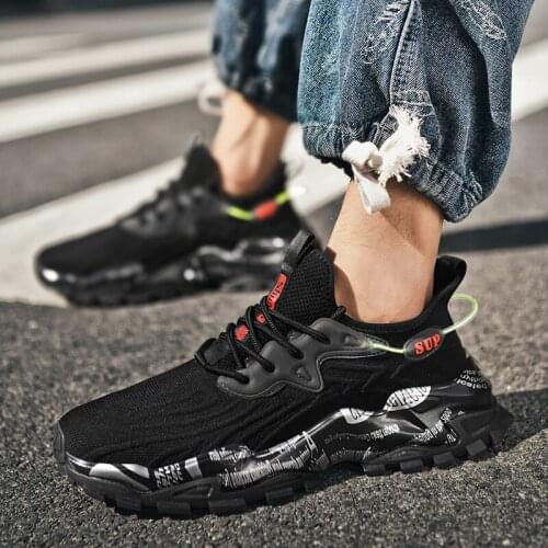 New Arrivals Mens Sneakers Breathable Running Shoes Outdoor Antiskid Damping Sports Shoes Comfortable Jogging Shoes Zapatillas