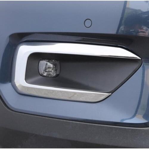 For Volvo XC40 XC 40 2019 2020 Car Accessories ABS Chrome Front Fog Lamps Cover Trim Fog Lights Trim Sticker