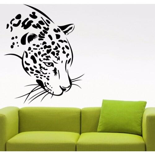 Cheetah Wall Decal Leopard Wild Animal Vinyl Sticker Art Kids Room Decor Living Room Wall Art Murals Muurstickers A798