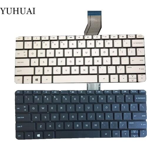 New US laptop Keyboard for HP stream 11-d 11-d011wm 11-D010WM English white and black no frame