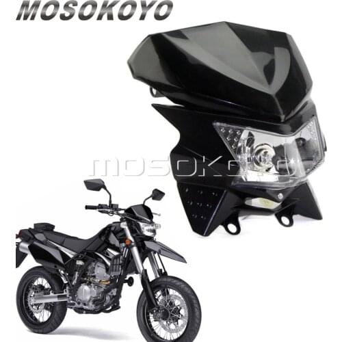 Motocross Dirt Bike MX Enduro Headlight for KawasakiK KLX 150 250 450 Black Front Lamp