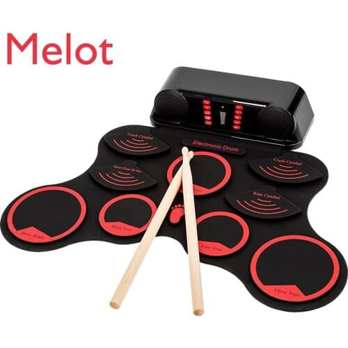 Portable Hand Roll Electronic Drum Drum Kit Children Electronic Drum Beginner Folding Entry Home Musical Instrument Birthday