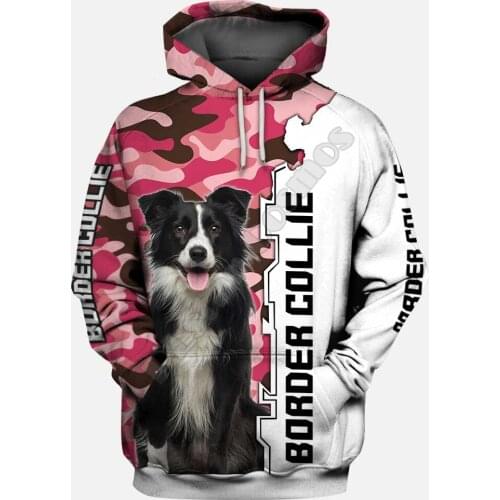 Border Collie 3D Printed Pullover Men For Women Funny Sweatshirts Animal Sweater Drop Shipping 02