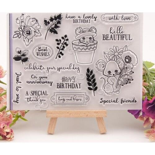 With Love Transparent Clear Silicone Stamp/seal for DIY Scrapbooking/ Album Decorative Clear Stamp Sheets A597