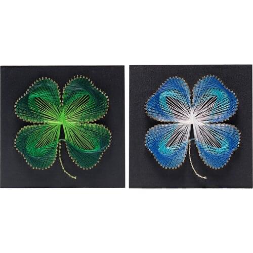 30x30cm Four Leaf Flower DIY String Art Starter Kit Materials Christmas Gift