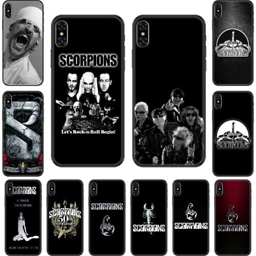 Scorpions Band Rudolf Schenker Phone Case Cover Hull For iphone 5 5s se 2 6 6s 7 8 12 mini plus X XS XR 11 PRO MAX black trend