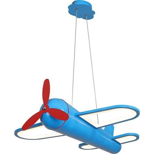 LED Modern Chandeliers Airplane Lights For Children Room Kids Baby Bedroom Chandelier Lighting Fixture Home Decor Hanging Lamp