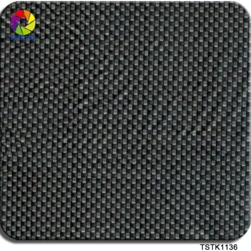 TSAUTOP Size 1m width 10sqm carbon fiber simi-transparent 3d water transfer printing film for hydrographics WDF1136