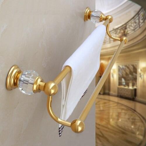 Solid brass Luxury gold Towel rack Towel bar Multiple styles Bathroom hardware Accessories,Free shipping