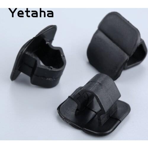 Yetaha 50pcs Plastics Car Hood Cotton Insulation Lining Fasteners Clips For VW Volkswagen Lavida Bora Golf Passat