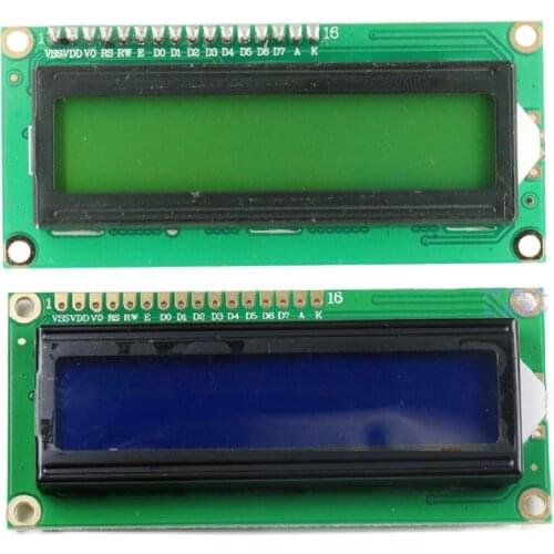 LCD1602 1602 LCD Module Blue / Yellow Green Screen 16x2 Character LCD Display PCF8574T PCF8574 IIC I2C Interface 5V for arduino