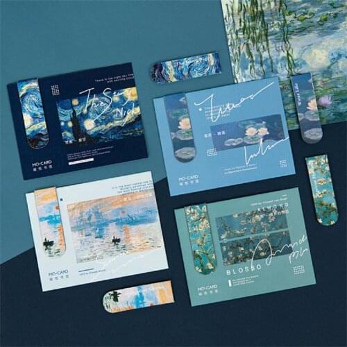 1pcs Van Goghs famous painting bookmarks school supplie Bookmark for books Page marker Stationery