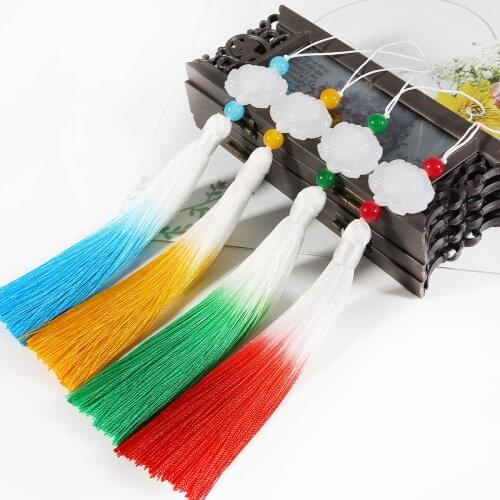 1pcs 13cm Gradient Cotton Silk Tassels For DIY Crafts Curtain Hanging Sewing Decoration Jewelry Accessories
