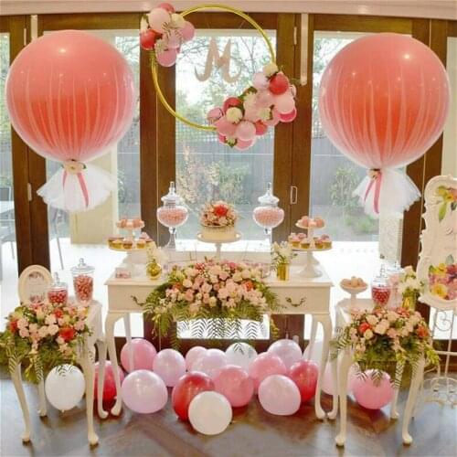 10pcs/lot 36inch Balloons Standard round Latex Balloon Wedding Birthday Party Decoration Helium Inflable Blow Up Giant Balloon