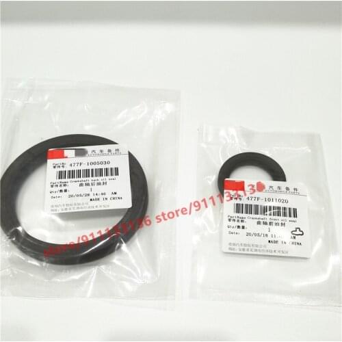 2PCS/SET Engine Crankshaft Front/Rear Oil Seal For Chery Tiggo 2 /Tiggo 3x A5 Fora Fulwin 2 Very 477F-1011020/477F-1005030