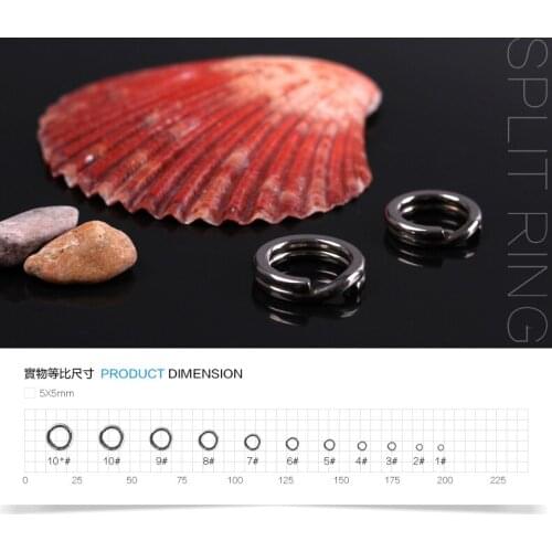 BassLegend - Saltwater/Freshwater Stainless Steel Split Ring Double Hoop Fishing Connector