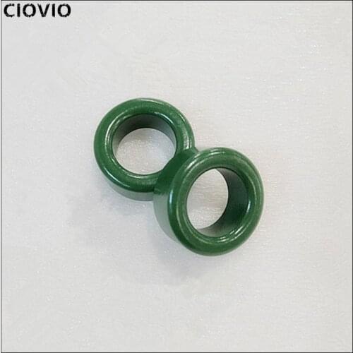 CIOVIO 20PCS 50PCS 100PCS Mn-Zn Green Ferrite Magnetic Ring 25*15*10mm Anti-Interference Core Filter Coil Inductor Shielding