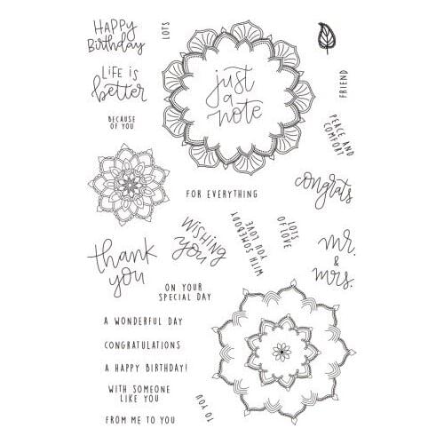 Flower Transparent Clear Stamp/seal for DIY Scrapbooking/ Album Decorative Clear Stamp Sheets