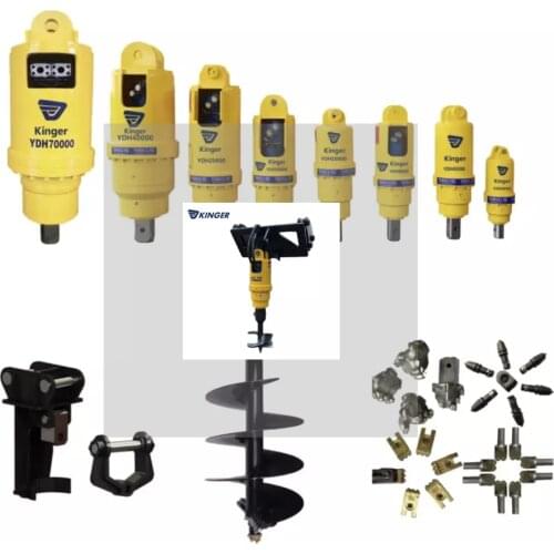 KINGER hydraulic earth auger drive auger for Mini excavator