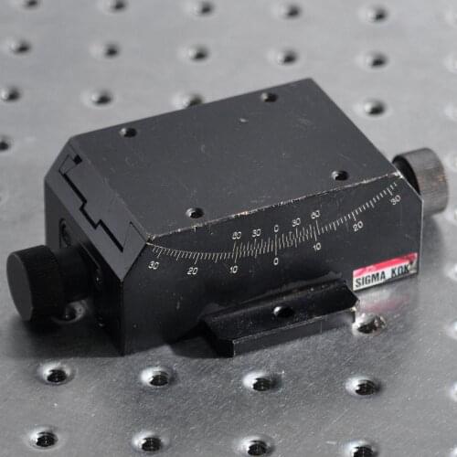 Sigma manual U axis radian angle tilt goniometer sliding table precision fine-tuning displacement adjustment table 50*69mm