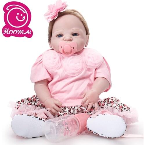 Reborn 55cm Dolls Kids Toys Newborn Baby Brinquedos Pink Girl Babies Boneca Movie Photo Mother Training Props Action Figure Toy