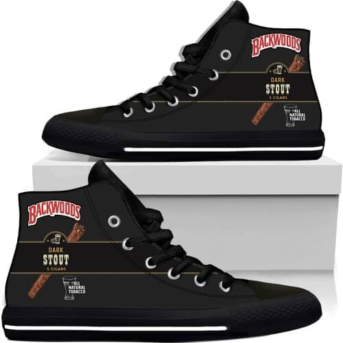 2021 Hot Backwoods Cool Funny Fashion Classic Casual Cloth Shoes High Top Lightweight Breathable 3D Printed Men women Sneakers