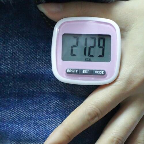 2021 Hot Sale Multi-Function Mini Waterproof Digital Pedometer Step Movement Calories Counter stappenteller Fitness Equipment