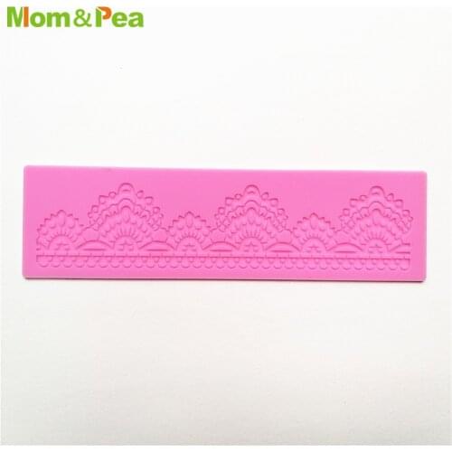 KCL583 Small Lace Pad Silicone Mold Sugar Paste Fondant Cake Decoration 3D Mould