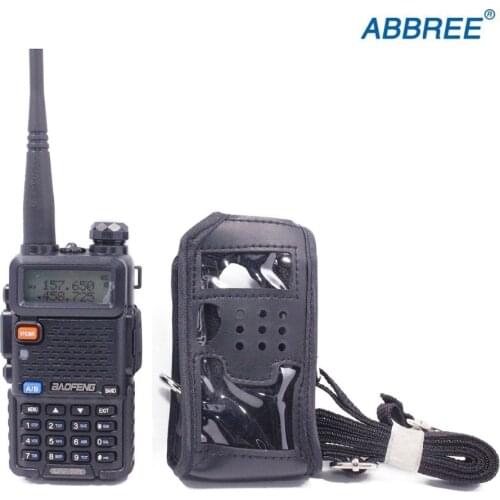 Soft case Leather carry for walkie talkie baofeng two way radio UV-5R UV-5RA UV-5R Plus UV-5RE Plus Series Portable Ham Radio