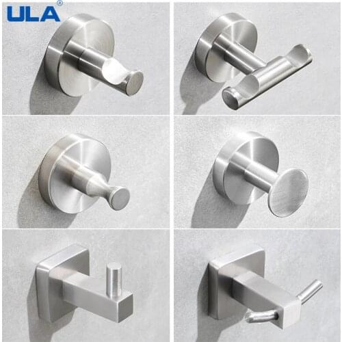 Stainless Steel Wall Hook for Bathroom Kitchen Coat Hook Hanging Towel Hooks for Shower SUS304 Hook Accessories Bathroom Hanger