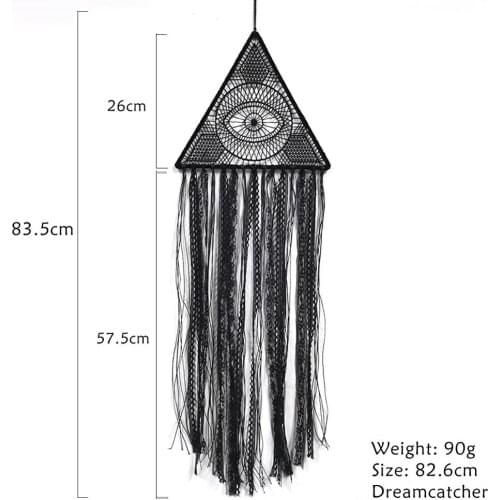 New Eyes shape Dreamcatcher Knitted Tapestry Art Macrame Accessories Macrame Wall Hanging Decoration Boho home Decoration