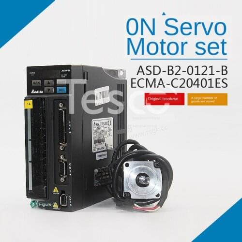 Original Delta servo motor driver ASD-B2-0121-B ECMA-C20401ES combination set