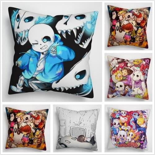Fall Decorrations for Home Pumpkin Surf Anime Manga Undertale Anime Cushion, Double-sided Pillow Case Cover Anime Body Pillow