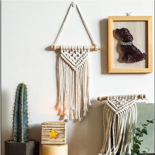 Crafts Dream Catcher Nordic Style Tassels Wind Chimes Handmade Dreamcatcher Net for Wall Hanging Home Indoor Decoration