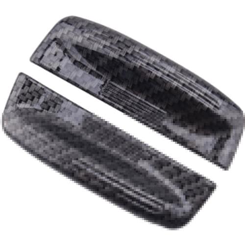 ABS 1Pair Carbon Fiber Style Inner Center Storage Armrest Box Handle Switch Cover Trim Fit for Toyota Highlander 2015 2016-2019